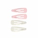 Your Little Miss Basic Baby-Klick-Klack-Haarspangen - White and light pink