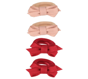 Your Little Miss Gomas de pelo bebé con lazo Liv - La rosa Your Little Miss Gomas de pelo bebé con lazo Liv - La rosa