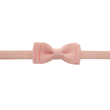 Your Little Miss Baby-Haarband mit doppelter Schleife - Light pink