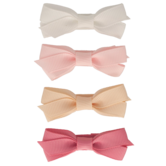 Your Little Miss Hair clips with ribbon bow - Pink vibes