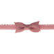 Your Little Miss Fascia per capelli neonata con fiocco in pizzo - Pink quartz