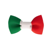 Your Little Miss Baby hair clips with bow - Italian flag
