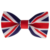 Your Little Miss Haarspange mit Schleife - English flag