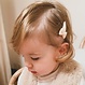 Your Little Miss Baby snap clips with bow - fudge rainbow