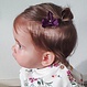 Your Little Miss Baby-Klick-Klack-Haarspangen mit Twist und Schleife - vintage