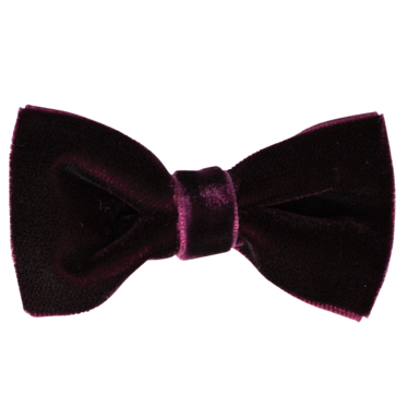 Your Little Miss Hair clip with bow - vintage velvet