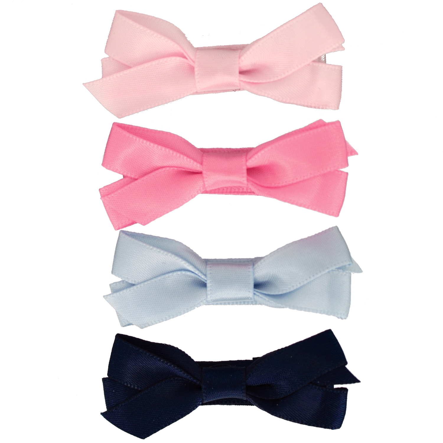 Hair clips with ribbon bow - natural vibes - Your Little Miss