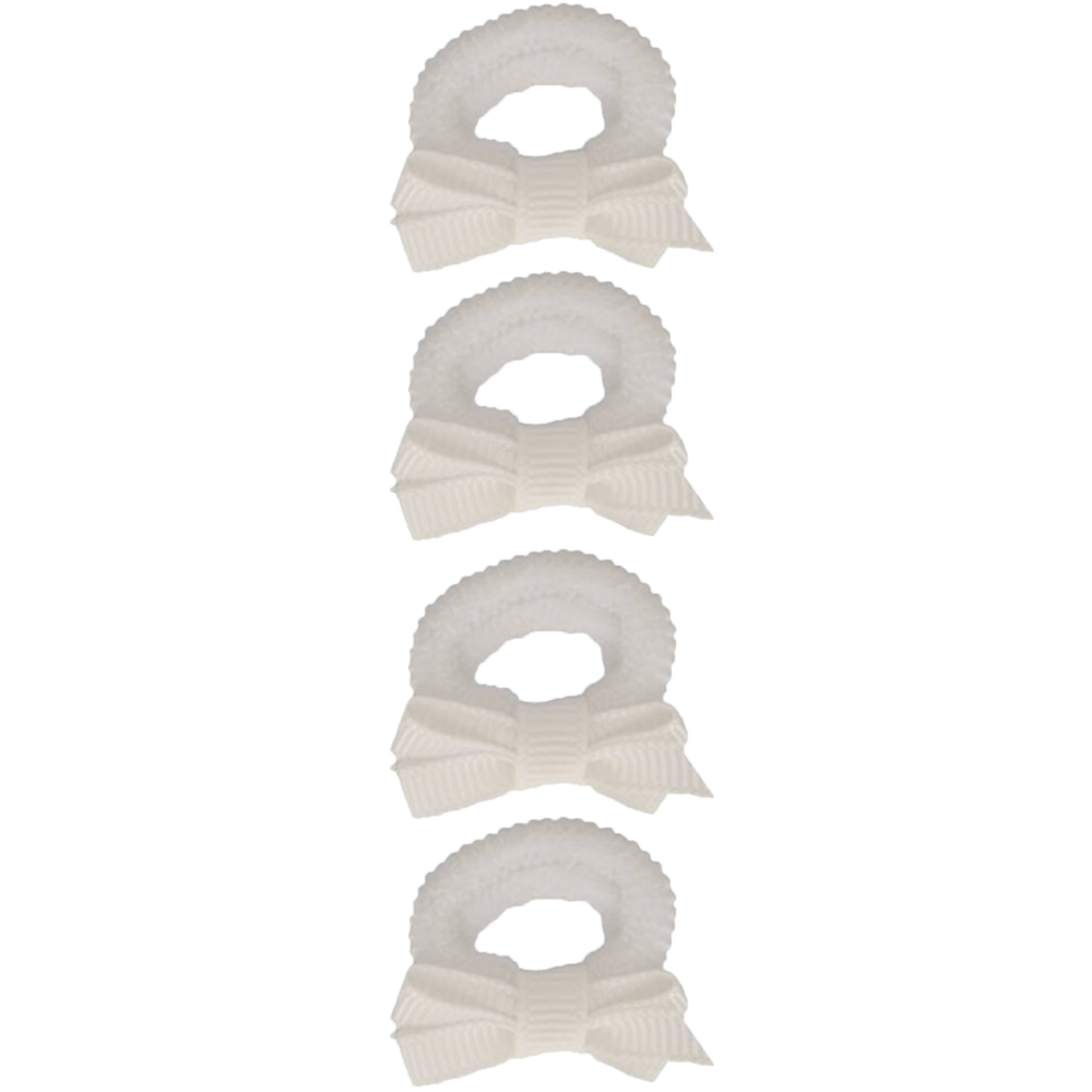 Your Little Miss Baby Haargummis mit Schleife Liv - White