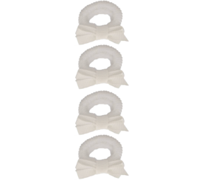Your Little Miss Baby hair elastics with bow Liv - White