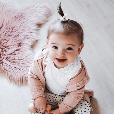 Your Little Miss Baby Haargummis mit Schleife Liv - Light pink