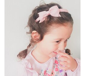Your Little Miss Hairband with bow - Rose quartz Your Little Miss Hairband with bow - Rose quartz