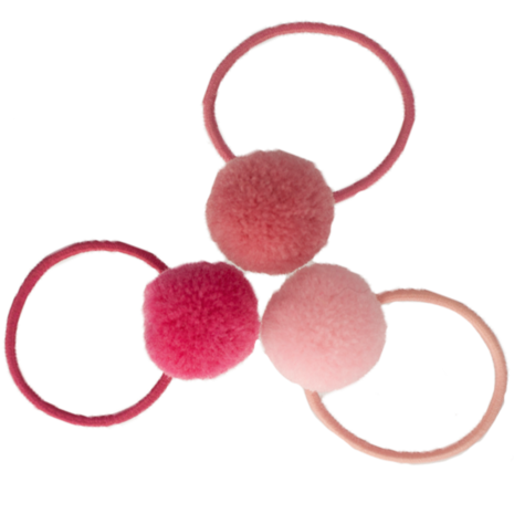 Your Little Miss Elastici per capelli basic con pompon Kate - Candy Your Little Miss Elastici per capelli basic con pompon Kate - Candy