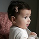 Your Little Miss Clip de pelo bebé con lazo - Autumn stripes Your Little Miss Clip de pelo bebé con lazo - Autumn stripes