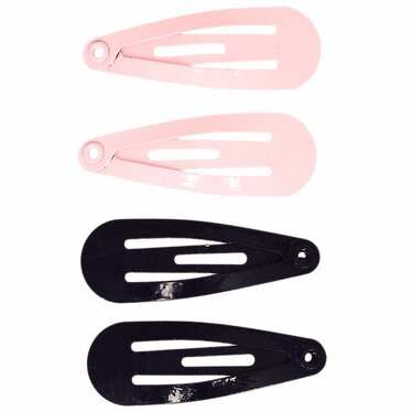 Your Little Miss Basic baby snap clips - Pink blue