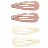 Your Little Miss Barrettes à cheveux basiques pour bébé - Ivory beige