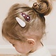 Your Little Miss Baby haarspeldjes met stof - vintage velvet