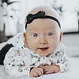 Your Little Miss Banda elástica con moño doble para bebé   - Dark grey