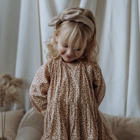 Your Little Miss Hårband med rosett Billie - vanilla rib