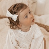 Your Little Miss Haarspange mit Knoten und Schleife - Cream linen