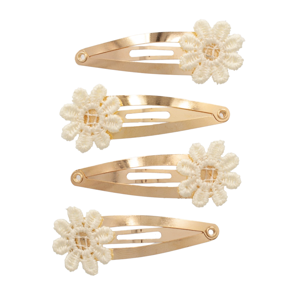 Your Little Miss Baby hair clips Jade - sweet flower