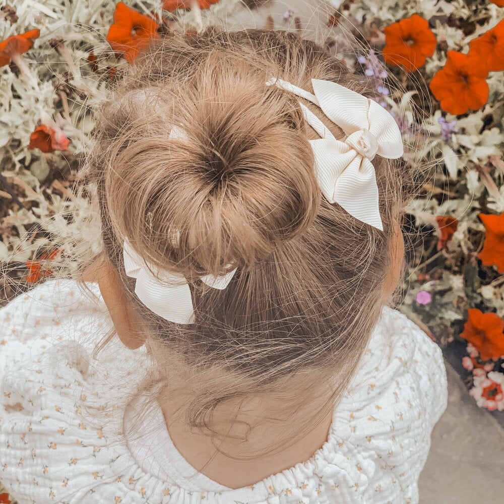 Your Little Miss Mollette per capelli con twist e fiocco a nastri June - cream