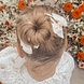 Your Little Miss Fermagli per capelli ragazza con intreccio e fiocco in nastro - cream Your Little Miss Fermagli per capelli ragazza con intreccio e fiocco in nastro - cream