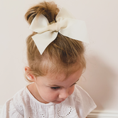 Your Little Miss Hair clip with knot - cream taft