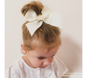 Your Little Miss Hårnåle med knap - cream taft Your Little Miss Hårnåle med knap - cream taft