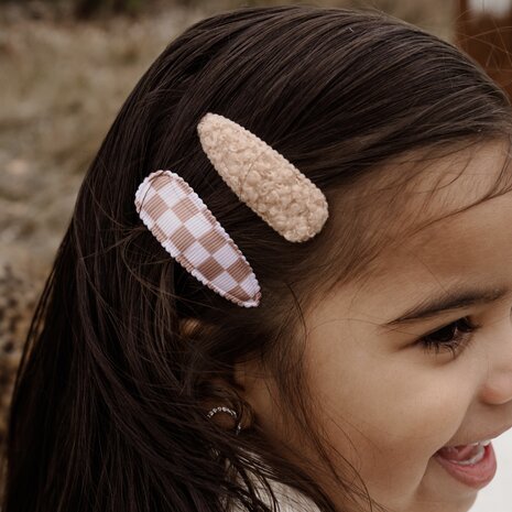 Your Little Miss Barrettes Pippa - check teddy Your Little Miss Barrettes Pippa - check teddy