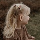 Your Little Miss Baby hair clips with ribbon bow - natural vibes