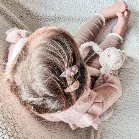 Your Little Miss Pinzas de pelo bebé Pippa - check teddy Your Little Miss Pinzas de pelo bebé Pippa - check teddy
