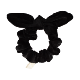 Your Little Miss Mini scrunchie with bow - black velvet