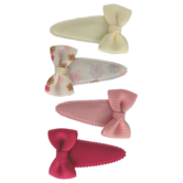 Your Little Miss Baby snap clips with bow - tinn flower