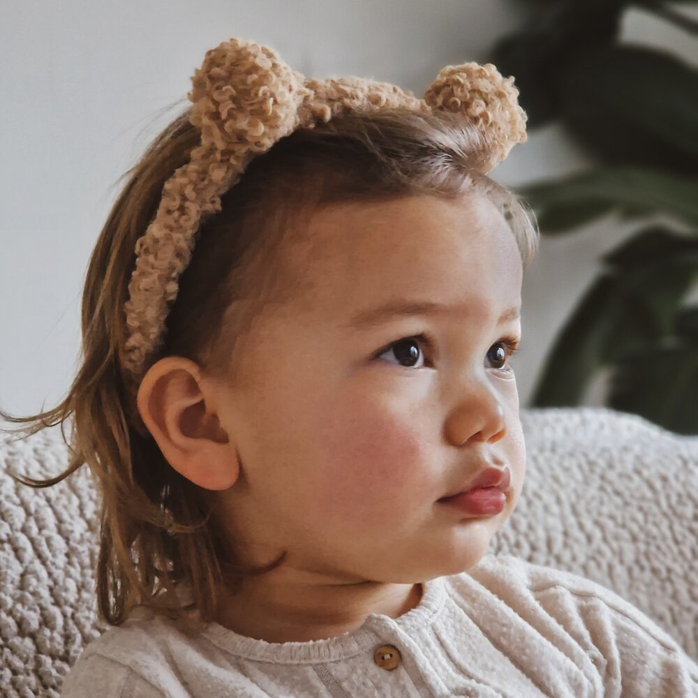 Your Little Miss Diadem mit Ohren - beige teddy