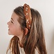 Your Little Miss Wide tiara with button - flower power Your Little Miss Wide tiara with button - flower power