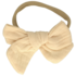 Baby hårbånd med sløjfe Naomi - creme muslin