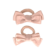 Your Little Miss Hair ties with double bow - vanilla satin