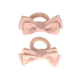 Your Little Miss Hair ties with double bow - vanilla satin