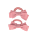 Your Little Miss Hair ties with double bow - old pink