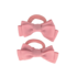 Hair ties with double bow - old pink
