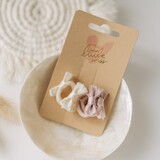 Your Little Miss Baby Haargummis mit Schleife Liv - vanilla satin Your Little Miss Baby Haargummis mit Schleife Liv - vanilla satin
