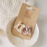 Your Little Miss Baby hårband med rosett - vanilla satin