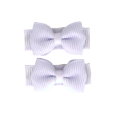 Your Little Miss Baby hair clips with bow - lilac mist