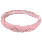 Your Little Miss Wide Hairband with braid - pink linen