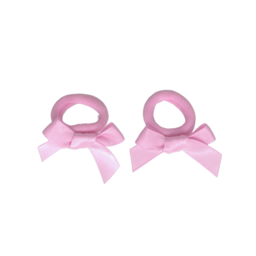 Your Little Miss Baby hair ties with little bow - Candy