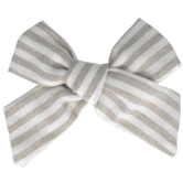 Your Little Miss Hair clip with knot - Linen stripe