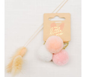 Your Little Miss Basic hair elastics with pompoms Kate - blossom Your Little Miss Basic hair elastics with pompoms Kate - blossom