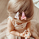 Your Little Miss Klick-Klack-Haarspangen mit Schleife - pink bow