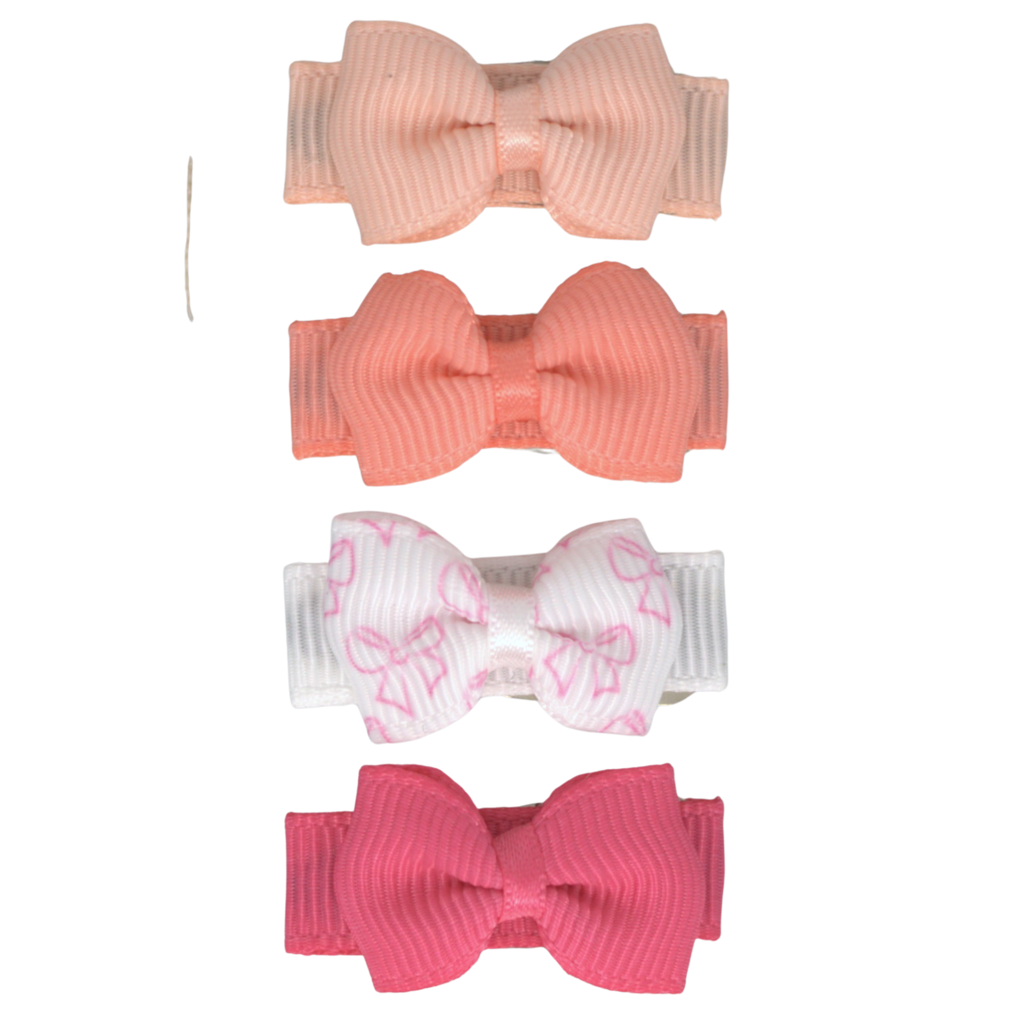 Clips de pelo niña con lazo - pink bow