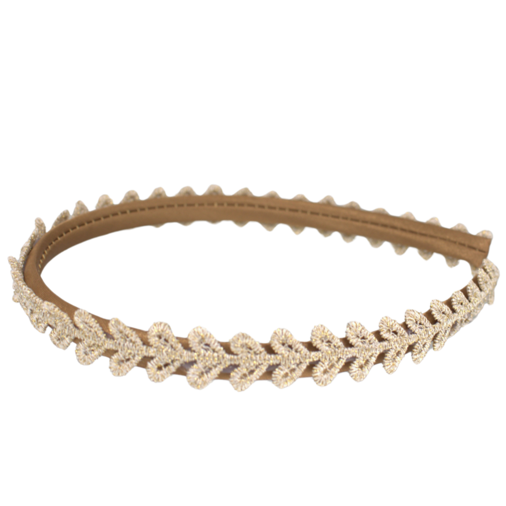 Your Little Miss Narrow headband Rosie - Golden bloom